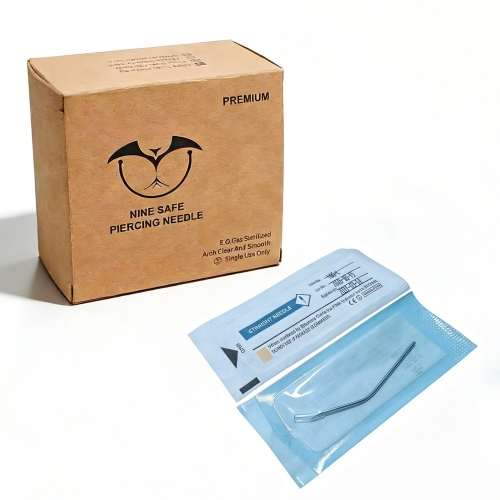 Wholesale Piercing Supplies 14g 16g Tattoo Piercing 135 Angel Coated Long Needle Version Stainless Steel Ear Nose Sterile Piercing Needles--NSN3
