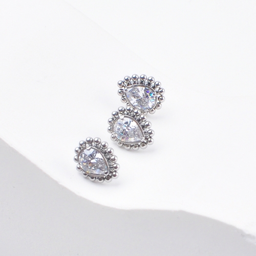 ASTM F136 Titanium Multi Designs Top in Threaded & Push Heart and Sun Flower Shape Rings Body Piercing Jewelry Accessories--T40
