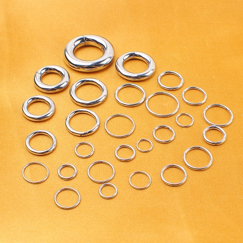 Wholesale ASTM F136 PVD GOLD Titanium Septum Hoop Piercing Nose Ring Clicker Hinged Segment Ear Cartilage Lobe Daith Helix Body Jewelry-W18