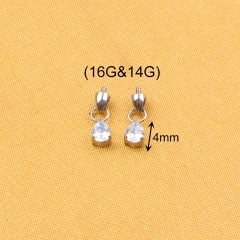 ASTM F136 Titanium Water Dangling Earrings Body Jewelry  for Women Titanium Piercing--P599