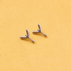 ASTM F136 16G titanium Hydraulic simple Tree ear bone nail ear hole removable lip nail nose nail jewelry head accessorie--P610