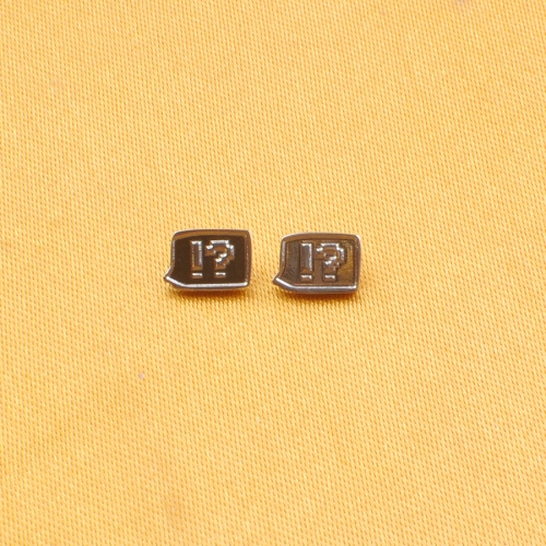 ASTM F136 Titanium 16G Internal Threaded Question mark, exclamation mark Cartilage Earring Flatback Labret Nose Piercing Jewelry--P611