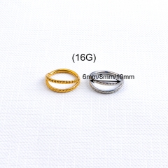 New ASTM F136 Titanium Hinged Segment Multi Row Clicker Nose Ring Ear Tragus Piercing Body Piercing--W102