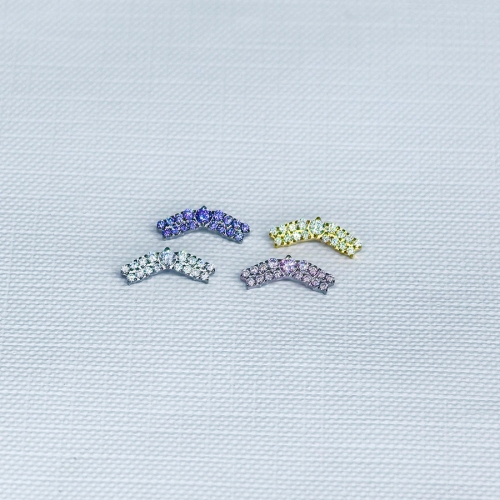ASTM F136 Titanium Labret Flatback Tragus Earring Stud Internal Thread Zircon Lip Rings Cartilage Helix Piercing Body Gift--P645