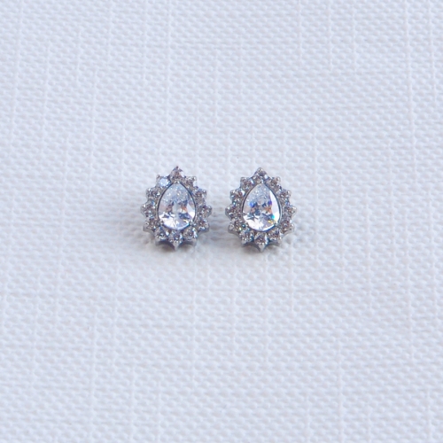 ASTM F136 Titanium Crystal CZ Blossom Threaded Ends Conch Helix Tragus Daith Ear Labret Piercing Body Jewelry--P653