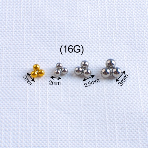Body Piercing Jewelry 0.9MM Internally Thread Jewelry ASTMF136 Titanium Piercing Jewelry Eyebrow Piercing Jewelry P064