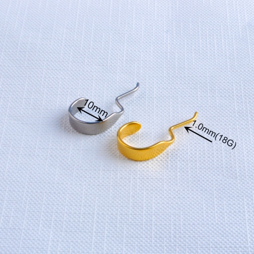 F136 Titanium Punk Lip Ring Lip Stud Body Piercing Jewelry 18G-W223