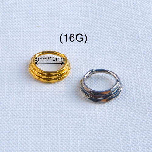Minimalist collapse Triple Layer Rings Jewelry Tarnish Free F136 titanium Finger Rings For Women--W187