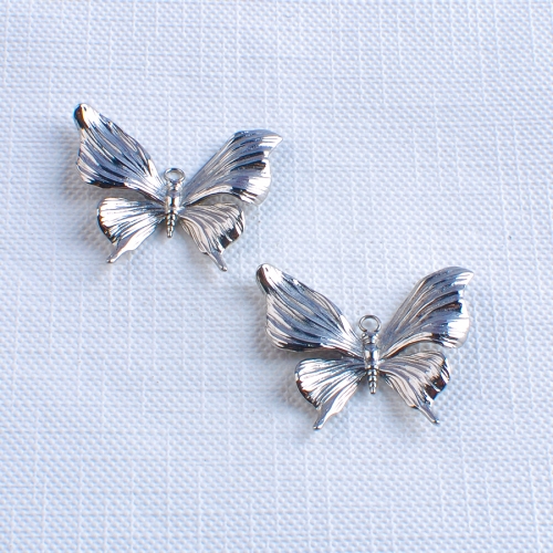 Big Size ASTM-F136 titanium 16G Butterfly Internal Thread Nose Studs Ear Tragus Helix Cartilage Women Piercing Jewelry--P670