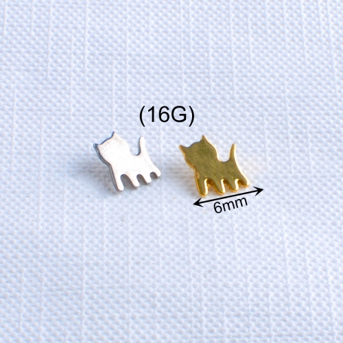 Tilt head cat Internal Threaded Piercing Titanium Body Piercing  ASTM F136 Titanium piercing jewelry-P287
