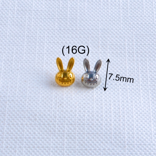 Fashion Earrings Women ASTM-F136 titanium Hypoallergenic Cute Small Animal Girls Earrings Wholesale Earrings piercing--P566