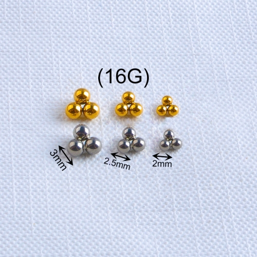 Body Piercing Jewelry 0.9MM Internally Thread Jewelry ASTMF136 Titanium Piercing Jewelry Eyebrow Piercing Jewelry P064