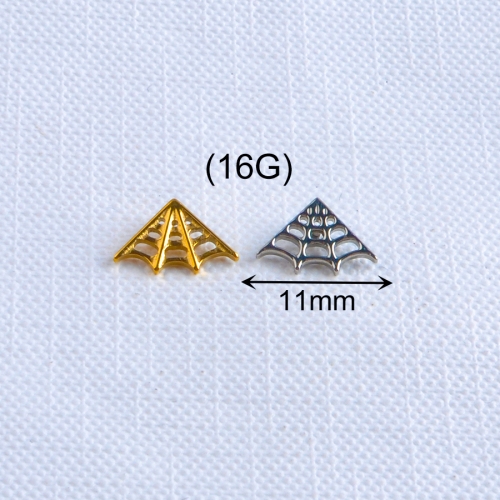 Ninesafepiercing ASTM F136 Titanium Spider Web Helix Tragus Ear Piercing joyeria titanio body piercing--P234