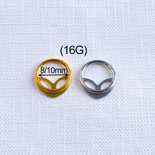 Wholesale Nose segment ASTM F136 Titanium Hinged Segment Hoop Nose Rings Nail Navel Piercing Jewelry For Women Men-W123