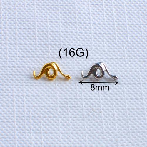 Wholesale Custom F136 Titanium Internally Threaded Labret Piercing Gold Plated Stone Body Jewelry--P410