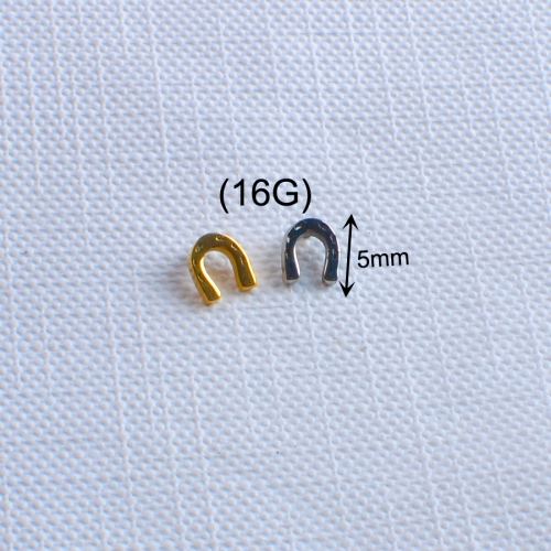 ASTM-F136 titanium Exquisite and exquisite horseshoe earrings-P257