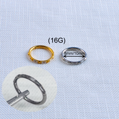 Piercing Jewelry ASTM F136 Titanium Jewelry Hinged Segment Nose Ring Body Piercing Jewelry-W50