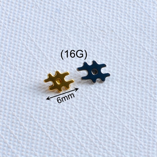 Hash Internal Threaded Piercing Titanium Body Piercing  ASTM F136 Titanium-298
