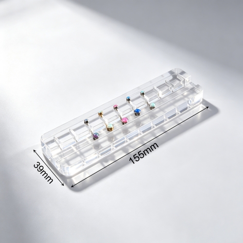 High Quality Single line 10pcs Jewelry Display Stand Customizable High Permeability Material--DIS-21