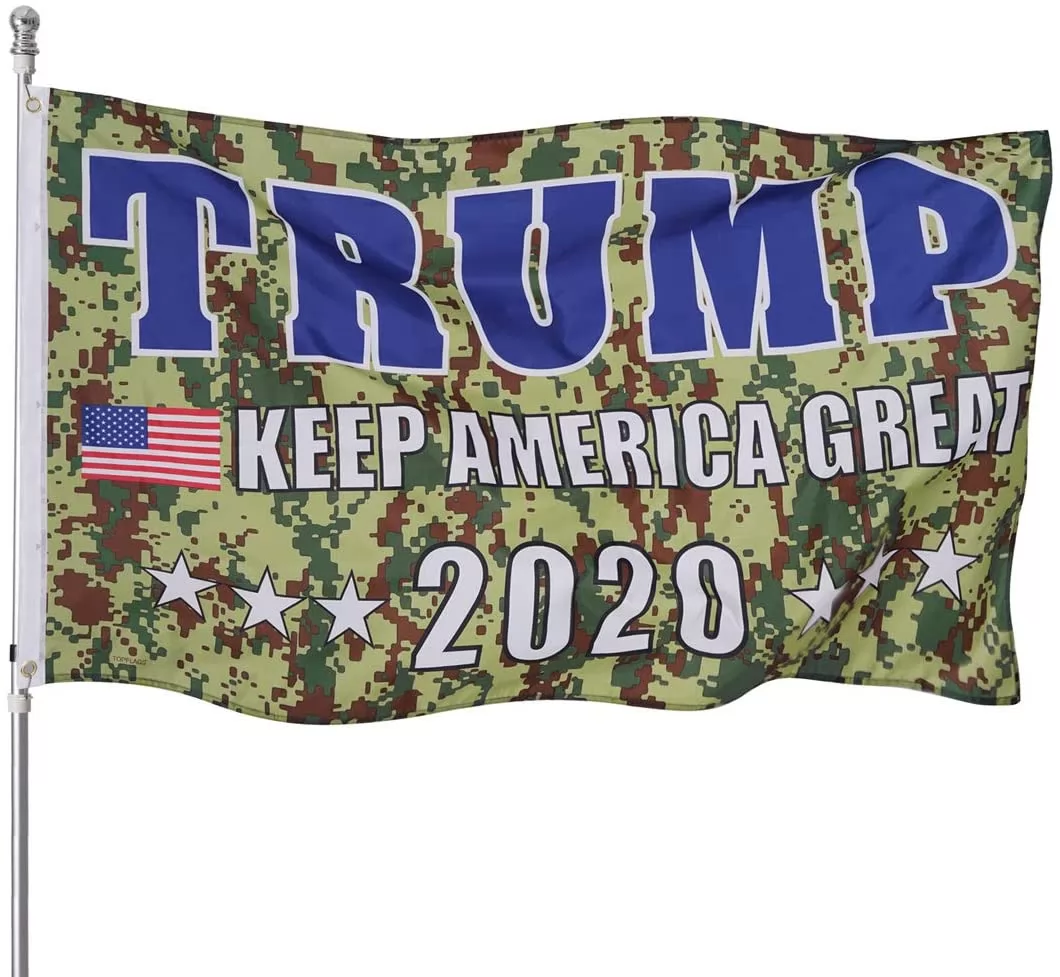 Homissor Camo Donald Trump 2020 MAGA Flags 3x5 Outdoor- Keep America Great Flag Banner Indoor with Grommets