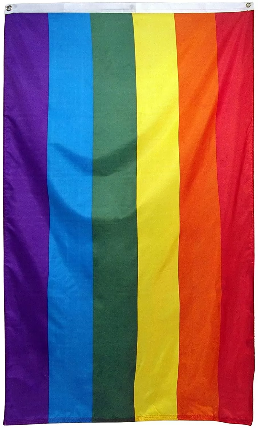 Homissor Rainbow Gay Pride Flag 3x5 ft- LGBTQ Pride Parade Banner Flags UV Fade Resistant for Indoor Outdoor