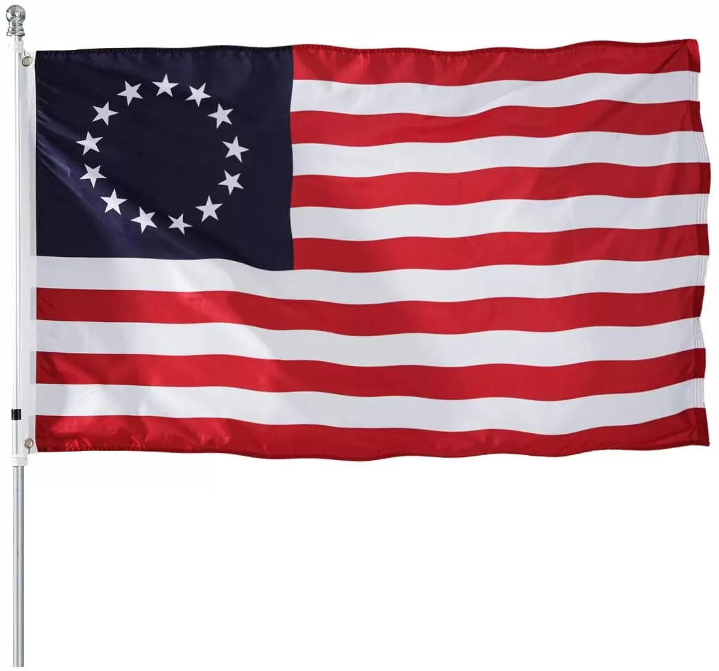 Homissor Betsy Ross American US Flag 3x5 Outdoor- 13 Stars Colonies Primitive Vintage US USA Flags Banner Heavy Duty(Betsy Ross Flag)