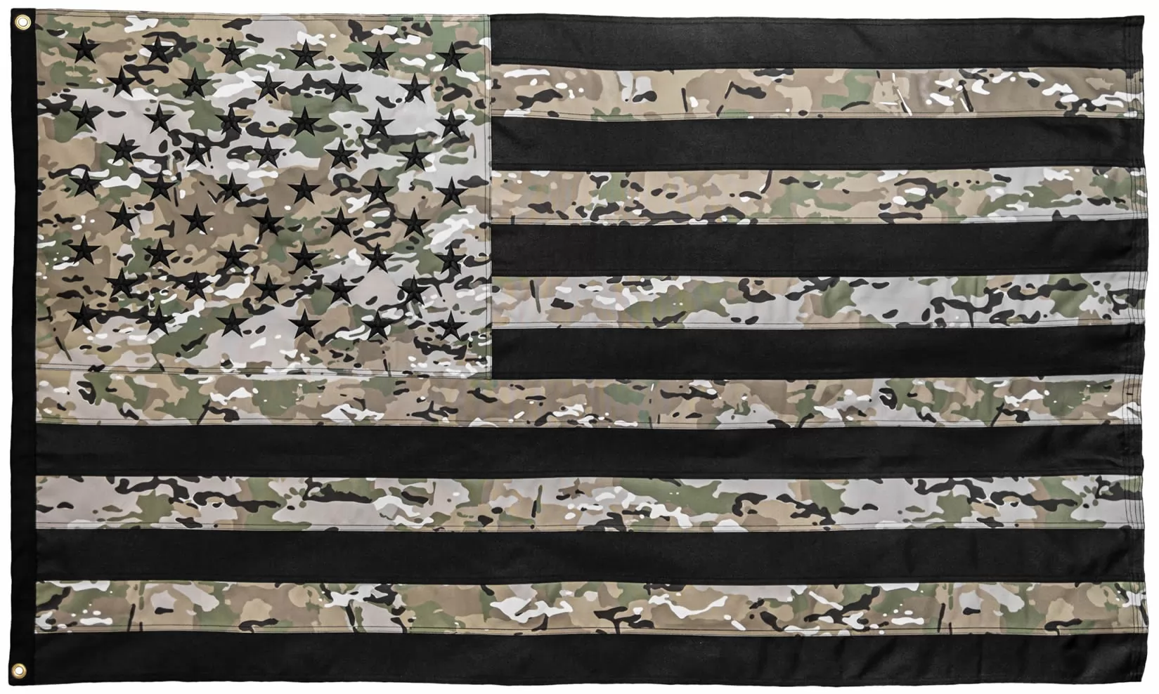 Homissor Durable  3x5ft USA Camouflage American Flag With Embroidered Starts Sewn Line