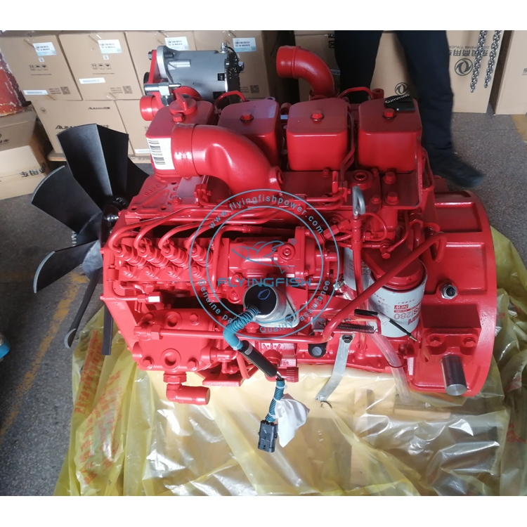 Nouveau véritable assemblage de moteur diesel DCEC Dongfeng Cummins 4B 4BT 4BTA 3.9L 4B3.9 4BT3.9 4BTA3.9 pour les machines de marine / de construction