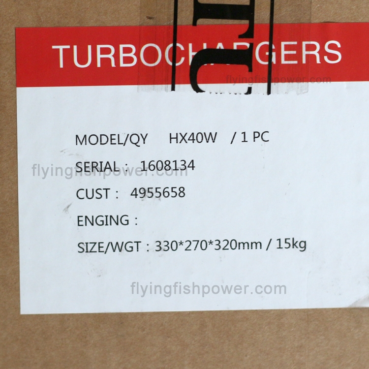 Kit 4955658 4033186 4044181 3538232 3800401 de turbocompresseur de pièces de moteur de Cummins ISC8.3