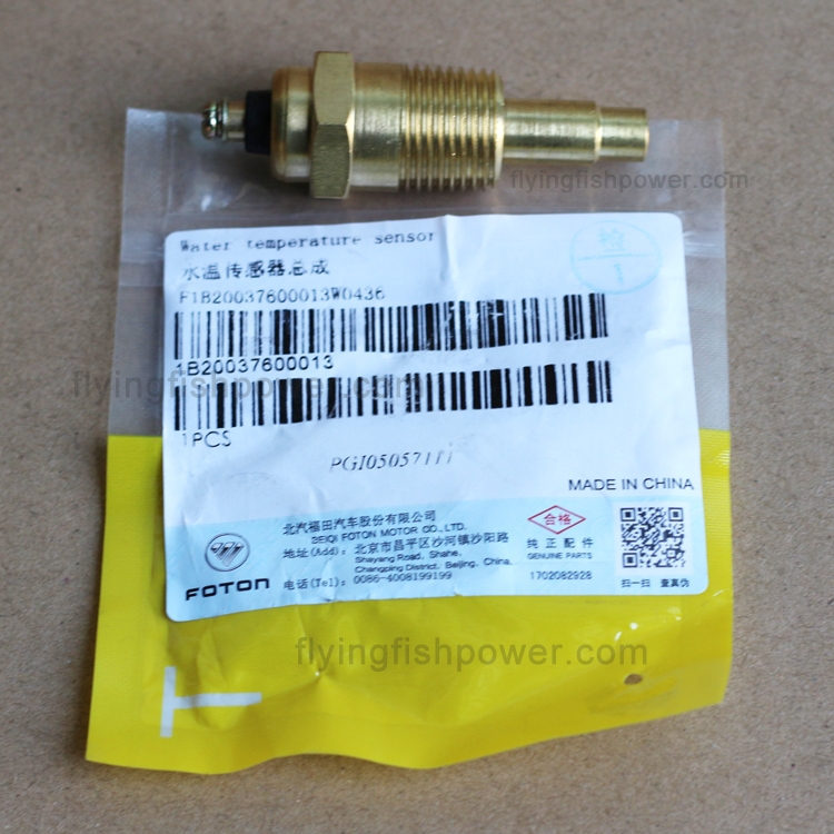 Sensor de temperatura del agua del motor Cummins ISF3.8 1B20037600013