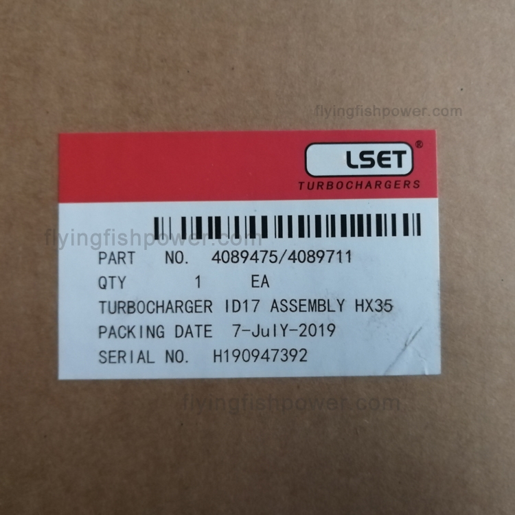 Cummins 6B 6BT 6BTA 6BTAA 5.9 Piezas de motor, turbocompresor Holset 4089475 4038480 4089711