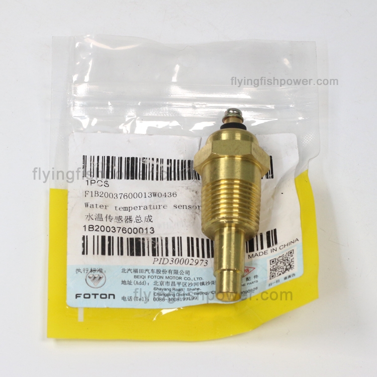 Sensor de temperatura del agua del motor Cummins ISF3.8 1B20037600013