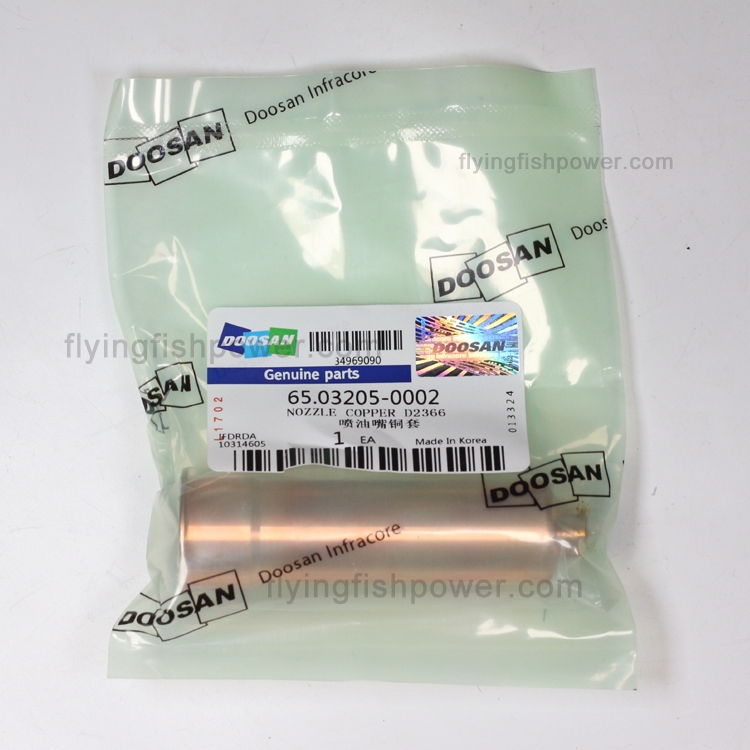 Doosan DE12 DE12T DE12TIS D2366 Engine Parts Nozzle Tube Sleeve 65.03205-0002 6503205-0002 65032050002