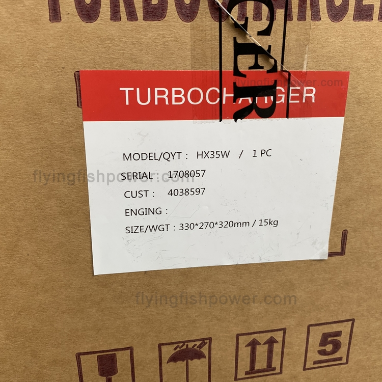 Cummins QSB6.7 Pièces de Moteur Turbocompresseur 4038597 4044890 4955156