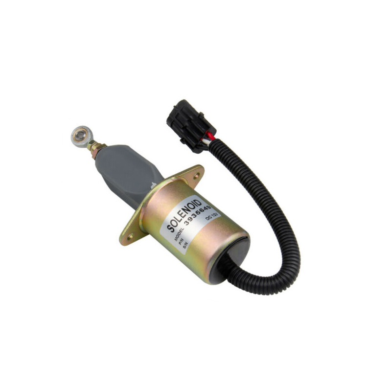 Piezas de motor Cummins, válvula solenoide de apagado de combustible de 12V, venta al por mayor, 3930233