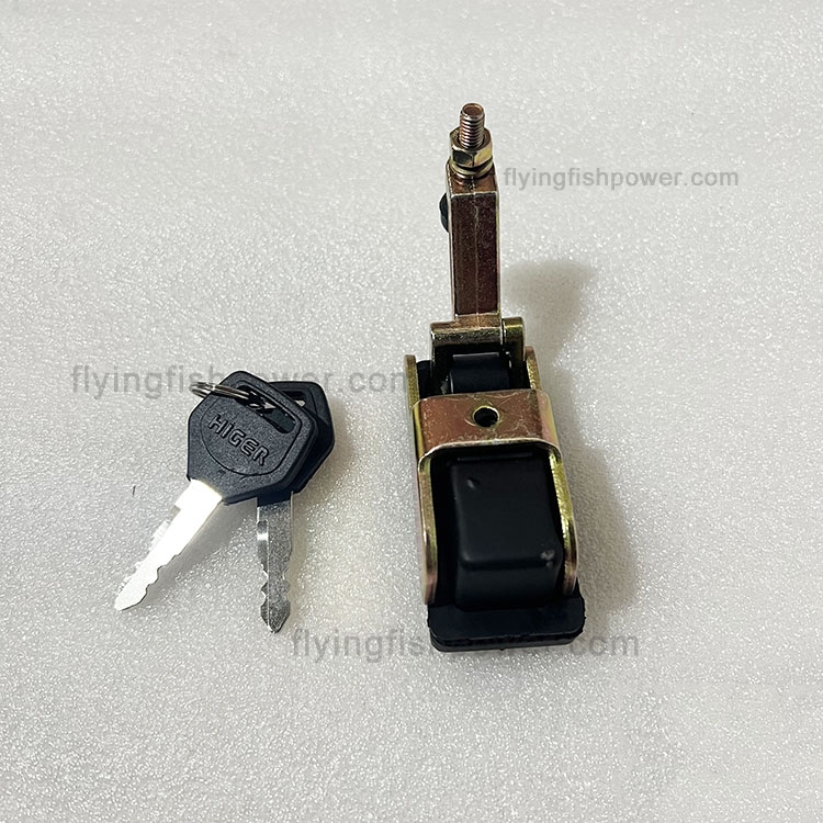 Lock Assembly (Black Long Lock ) 55E01-08333 for HIGER KLQ6868KAC4A-EFT Bus