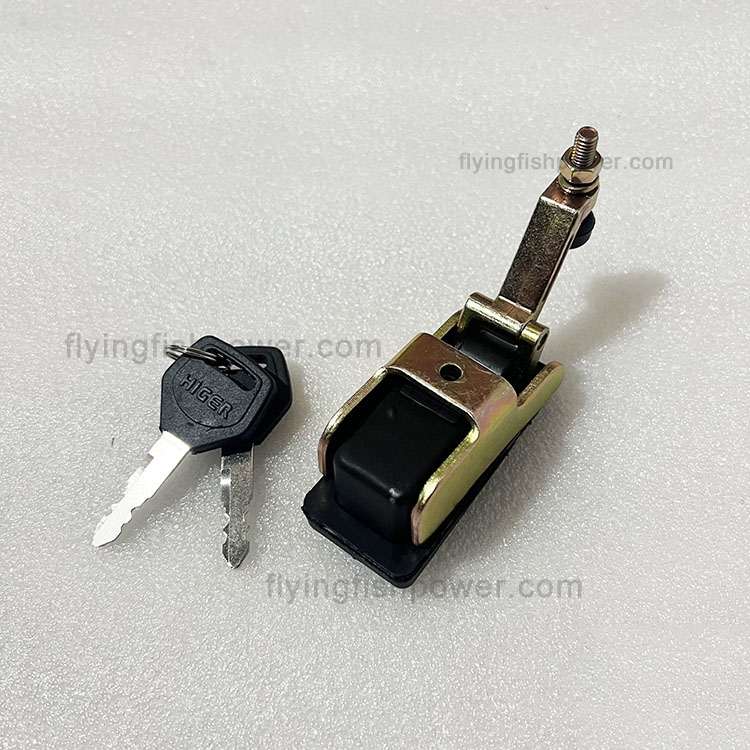 Lock Assembly (Black Long Lock ) 55E01-08333 for HIGER KLQ6868KAC4A-EFT Bus