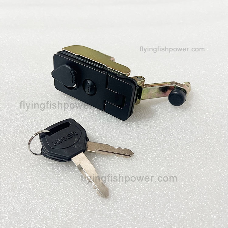 Lock Assembly (Black Long Lock ) 55E01-08333 for HIGER KLQ6868KAC4A-EFT Bus