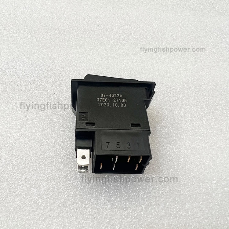 Rocker Switch (Critical Signal) 37E01-27105 for HIGER KLQ6858QA-EF1 Bus