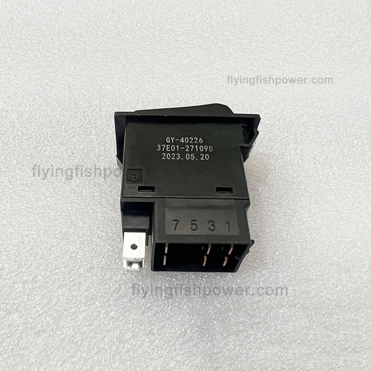 Rocker Switch (rear passenger door) 37E01-27109B for HIGER KLQ6129YAE3A-ER3 Bus