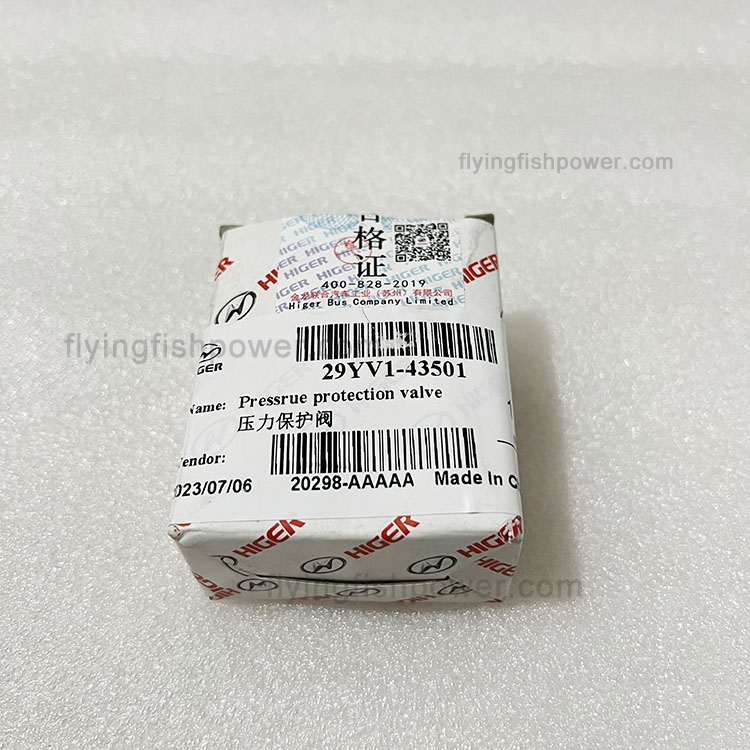 Pressure Protection Valve 29YV1-43501 For HIGER KLQ6129GAHEVC5-DTS Bus