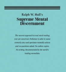 Supreme Mental Discernment By Ralph W. Hull