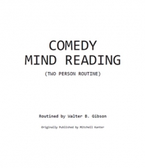 Comedy Mind Reading By Walter B. Gibson