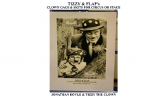 Tizzy & Flap's Clown Gags & Skits for Circus or Stage by Jonathan Royle and Tizzy The Clown
