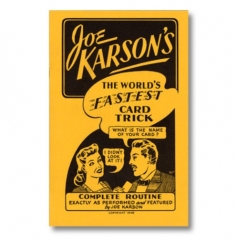 World's Fastest Card Trick by Joe Karson