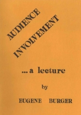 Eugene Burger - Audience involment Lecture Notes By Eugene Burger