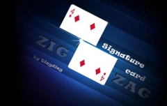 Signature Card Zig Zag by Dingding