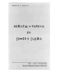 Hobservations on Comedy Clubs by Jeff Hobson