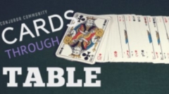 Cards Through Table by Conjuror Community