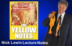 The Yellow Lecture Notes by Nick Lewin - comedy magic lecture